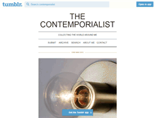 Tablet Screenshot of contemporialist.com